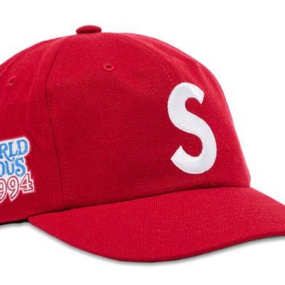 Supreme World Famous S Logo 6-Panel Red - Picture 5 of 5